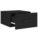 ZNTS Wall-mounted Bedside Cabinets 2 pcs Black 35x35x20 cm 829839