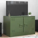 TV Cabinet Olive Green 67x39x44 cm Steel 841639