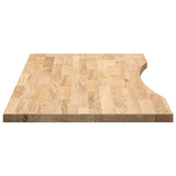 Desk Top Untreated 100x50x2.5 cm Solid Wood Oak Rectangular 4009008