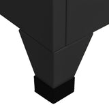 Locker Cabinet Black 38x40x180 cm Steel 339794