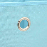 Storage Boxes with Lids 10 pcs Baby Blue 32x32x32 cm Fabric 288376
