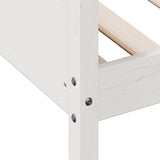 Day Bed without Mattress White 90x190 cm Single Solid Wood Pine 842839