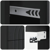 Wall-Mounted Bedside Cabinet 2 pcs Black 33 x 34.5 x 40 cm 898128