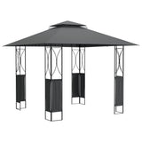 Gazebo with Roof Anthracite 300x300x270 cm Steel 360141