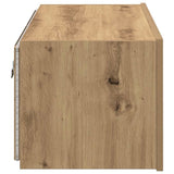 TV Wall Cabinet Artisan Oak 80 x 35 x 31 cm Engineered Wood 863106