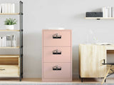 File Cabinet Pink 45.5 x 42 x 106.5 cm Cold-Rolled Steel 891617