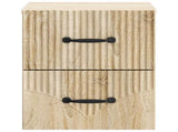 Wall-Mounted Bedside Cabinet Sonoma Oak 34.5 x 33 x 40 cm 898979