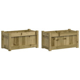 Garden Planters 2 pcs Impregnated Wood Pine 837448