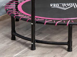 Mini Round Steel Frame Trampoline w/ Adjustable Handle, Pink T3398P349133