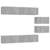 4 Piece TV Cabinet Set Grey Sonoma Engineered Wood 3114604