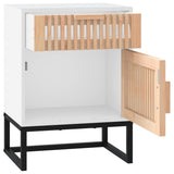 Bedside Cabinets 2 pcs White 40x30x55.5 cm Engineered Wood&Iron 352092