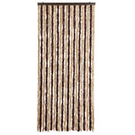 Insect Curtain Beige and Light Brown 90x200 cm Chenille 315121