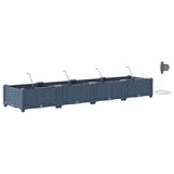 Garden Planter 4 pcs Grey 160 x 40 x 22 cm PP 42002867