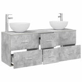 Bathroom Cabinet Set 3 pcs Concrete Grey 49.5 x 35 x 63 cm 3405798