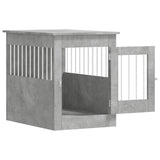 Dog Crate Furniture Concrete Grey 55x80x68 cm Engineered Wood 838326