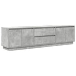 ZNTS TV Cabinet with LED Lights Concrete Grey 193.5x41x50 cm 3328438