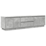 ZNTS TV Cabinet with LED Lights Concrete Grey 193.5x41x50 cm 3328438