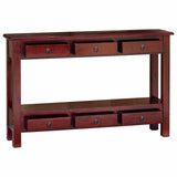 Console Table Brown 115 x 32 x 75.5 cm Solid Mahogany Wood 42009940
