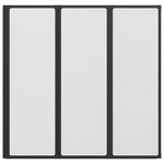Shower Bath Screen Wall 117 x 120 cm 3 Panels Foldable 140784