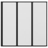 Shower Bath Screen Wall 117 x 120 cm 3 Panels Foldable 140784