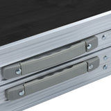 Foldable Camping Table Grey Aluminium 240x60 cm 48177