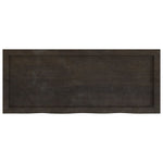 Table Top Dark Brown 100x40x cm Treated Solid Wood Oak 3156427