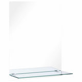 249440 Wall Mirror with Shelf 50x70 cm Tempered Glass