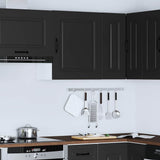 Kitchen Wall Cabinet Kalmar Black Engineered Wood 853559