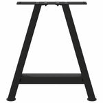 ZNTS Coffee Table Legs A-Shaped 2 pcs Black 50x cm Steel 4012832