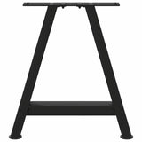 ZNTS Coffee Table Legs A-Shaped 2 pcs Black 50x cm Steel 4012832