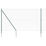 ZNTS PVC Fence Post Set Set of 2 Green PVC 25 x 1.5 m Durable 3352095