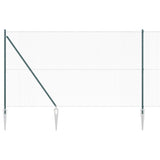 ZNTS PVC Fence Post Set Set of 2 Green PVC 25 x 1.5 m Durable 3352095