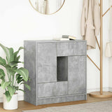 Sideboard with Drawers and Doors Concrete Grey 70.5x34x74.5 cm 861844