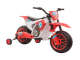 12V Kids Electric Motorcycle Ride-On, with Training Wheels, for Ages 3-6 Years - Red T3398P348284