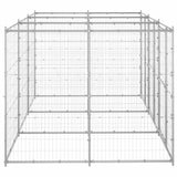 Outdoor Dog Kennel Galvanised Steel 7,26 m 3082283