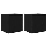 Wall-Mounted Bedside Cabinets 2 pcs Black 38x34x40 cm 861232