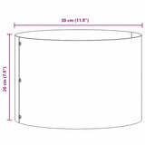 Planter Ring 5 pcs White 30 x 30 x 20 cm Cold-rolled Steel 873595