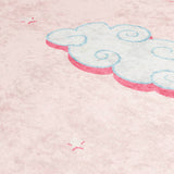 Kids' Rug Pink 160x230 cm Unicorn Washable 136622