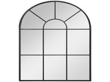 Arched Wall Mirror Modern, 91 x 60 cm, Window Style for Living Room, Bedroom, Sleek Design, Black T3398P329576