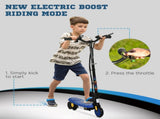 Foldable Electric Scooter, with LED Headlights, for Ages 7-14 Years, Blue T3398P349451