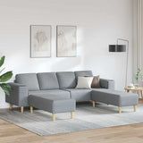 Sofa Set 3 pcs Light grey Fabric 3335112