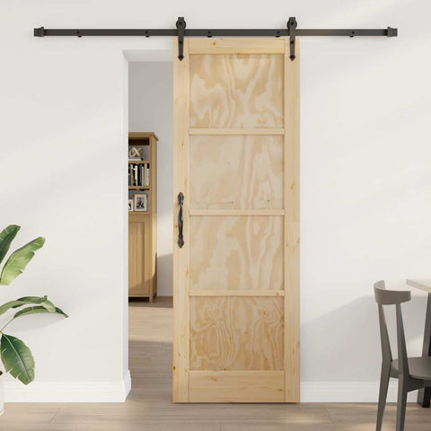 Sliding Door Manual ORKDAL Brown 73.5 x 211 cm Solid pine wood 3333804