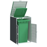Wheelie Bin Storage for Single Bin Anthracite 72x81x115 cm Steel 4006173