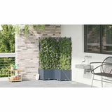Garden Planter 3 pcs LiGht Grey 80 x 80 x 142 cm Plastic 42002900