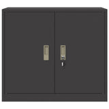 Storage Cabinet Black 80 x 40 x 70 cm Steel 891676
