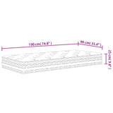Pocket Spring Mattress Medium 90x190 cm Single Size 372913