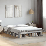Bed Frame without Mattress Grey Sonoma 150x200 cm King Size 3280473