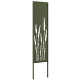 Garden Privacy Screen Olive green 32 x 140 cm Cold-rolled steel 876241