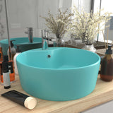 Luxury Wash Basin with Overflow Matt Light Green 36x13 cm Ceramic 147035