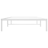 Metal Bed Frame without Mattress White 107x203cm 350909